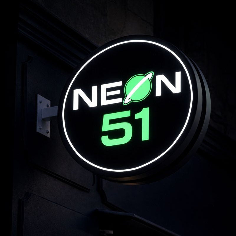 Banderola Redonda Iluminada