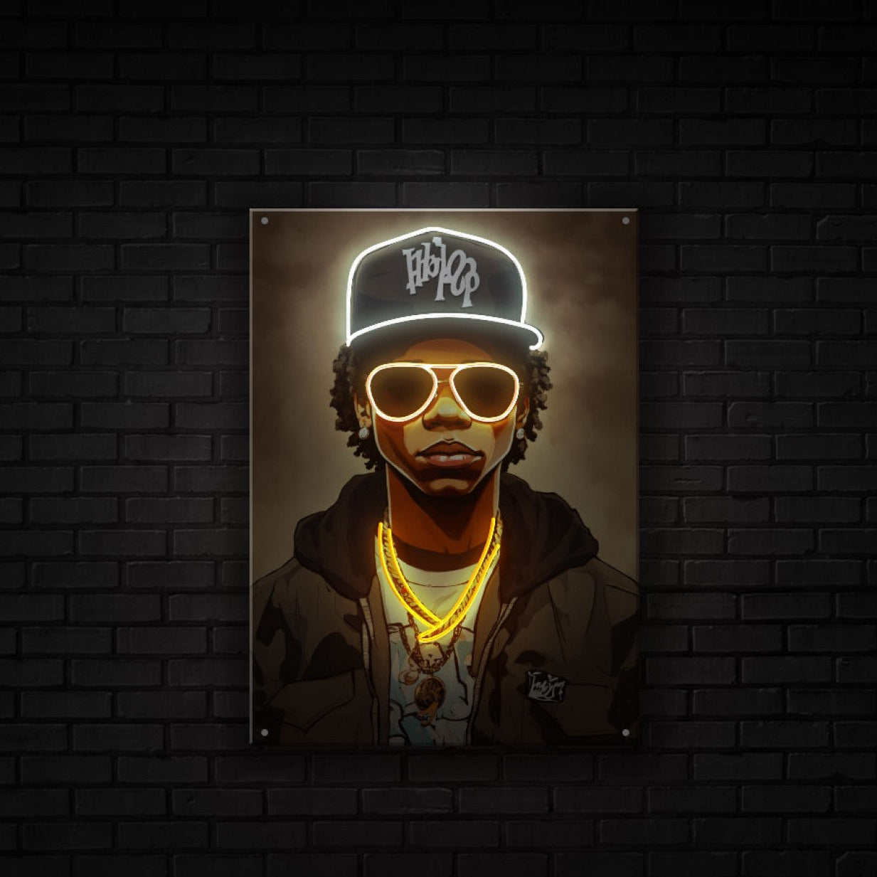 Cuadro Neón Ganster