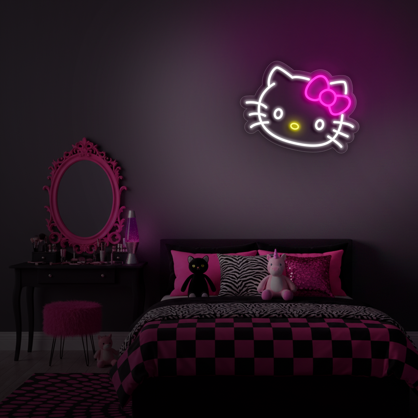 Neón hello kitty