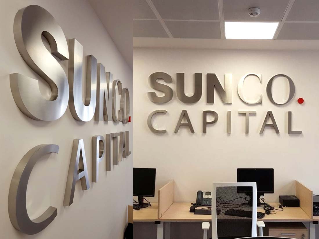 3D Lettering Sunco Capital