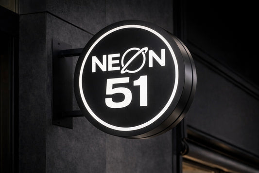 Banderola Iluminada Calada Redonda