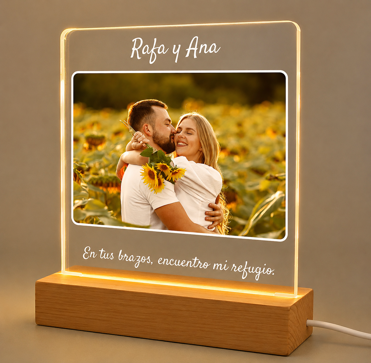 Lámpara Neón Personalizada para Parejas