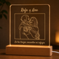 Lámpara Neón Personalizada para Parejas
