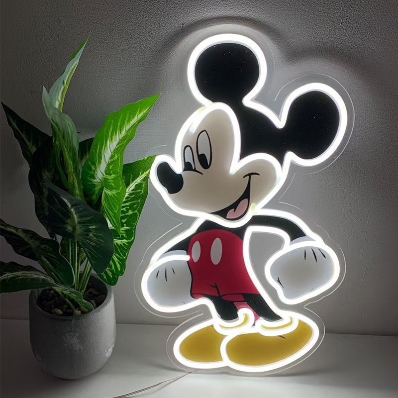 Cuadros Color Neon Micky Mouse