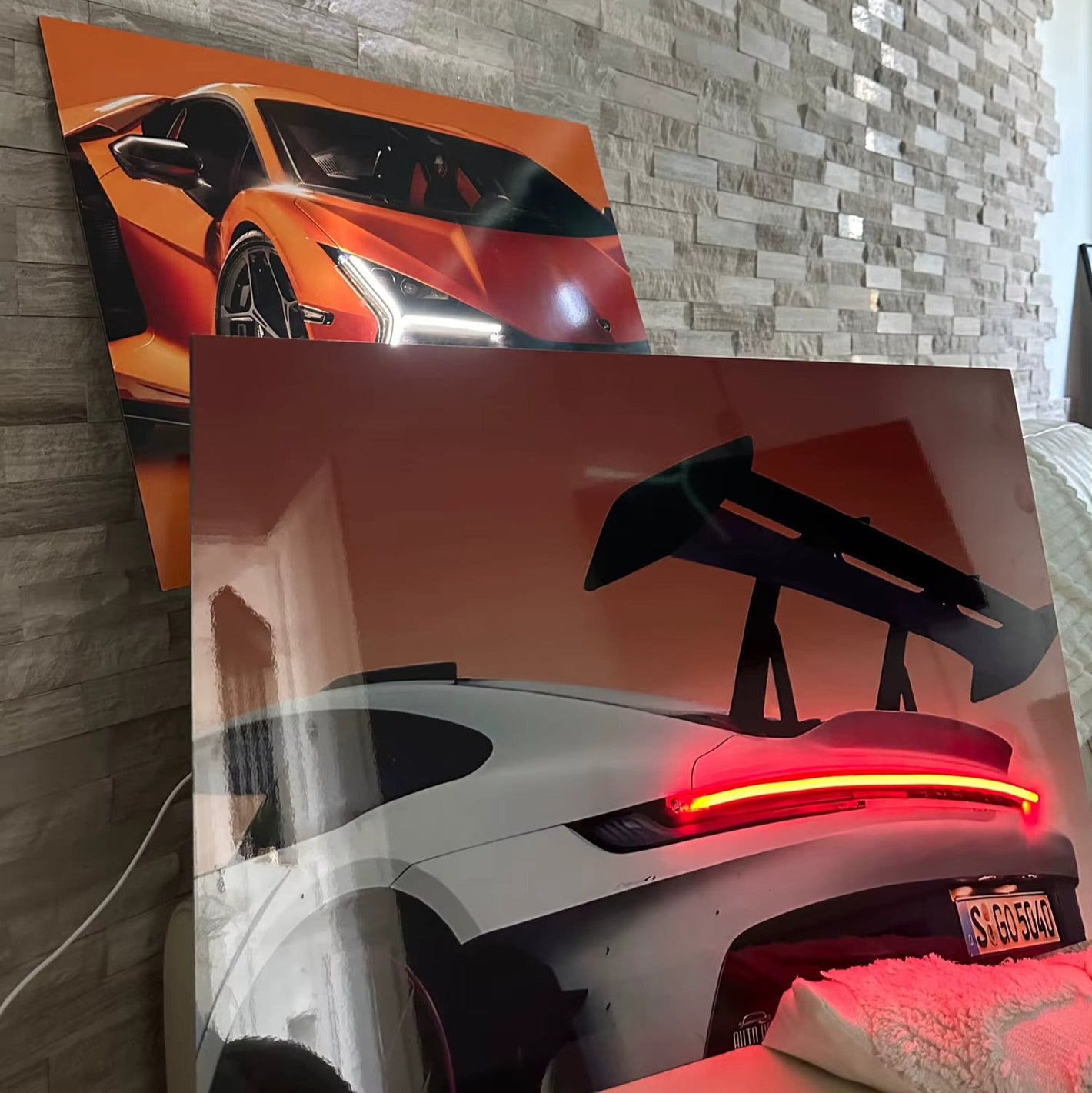 Cuadros Neón Coches 