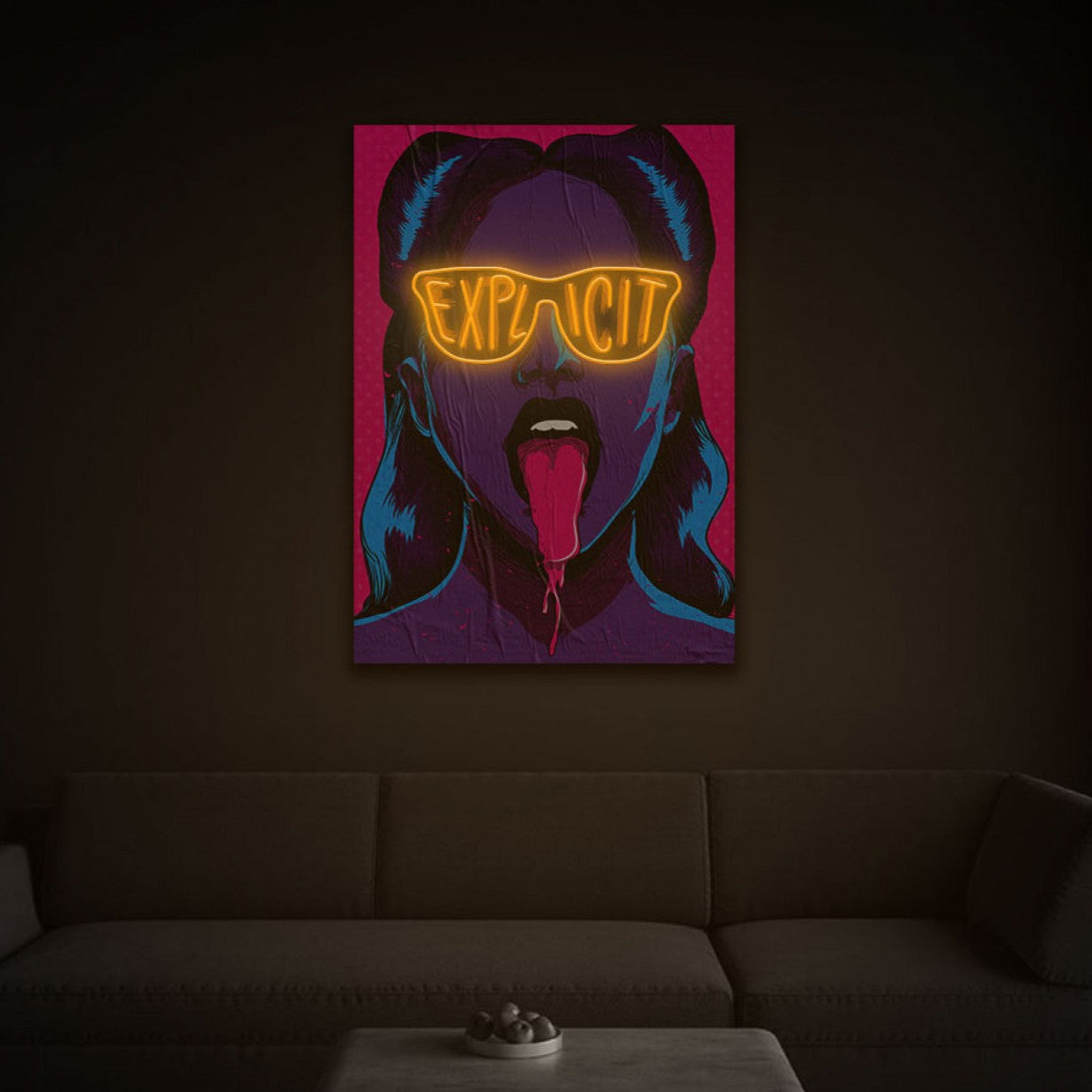 Explicit Neon Artwork
