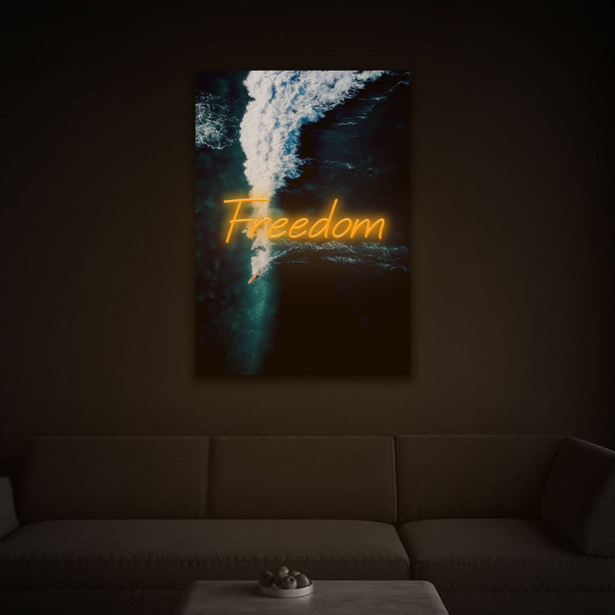 Freedom Neon Artwork