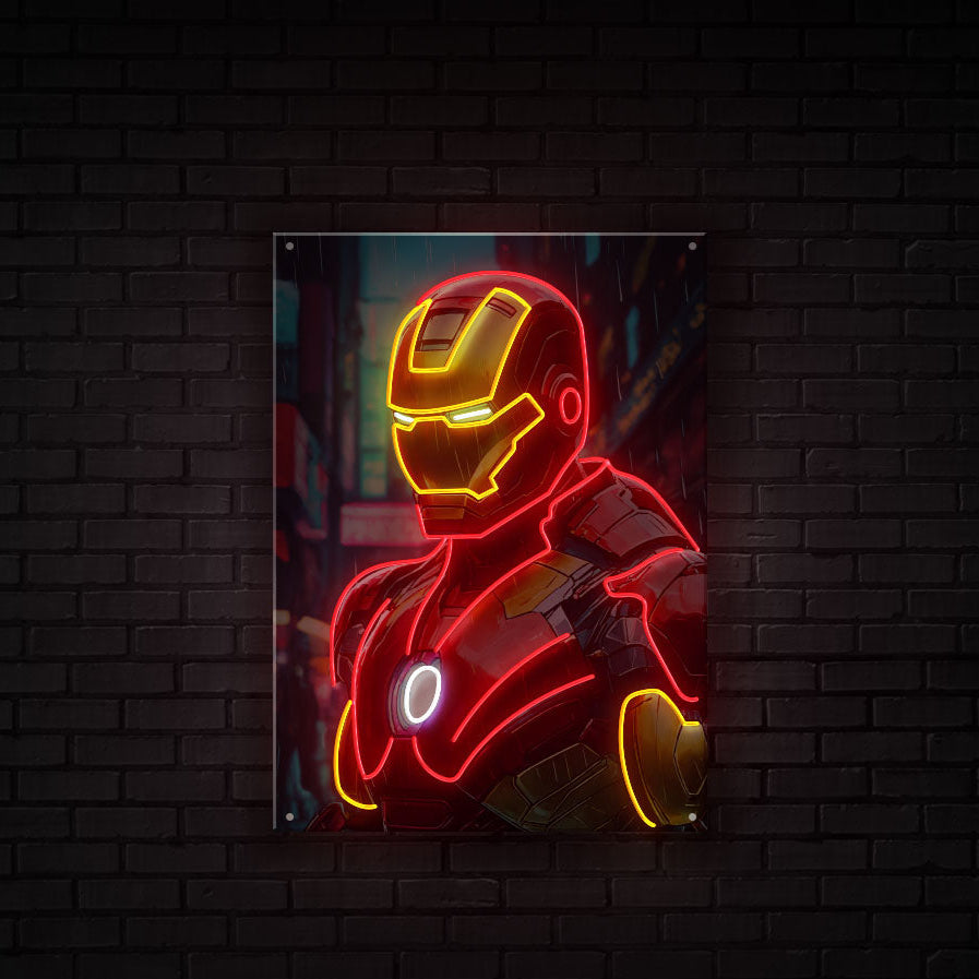 Ironman Neon Artwork