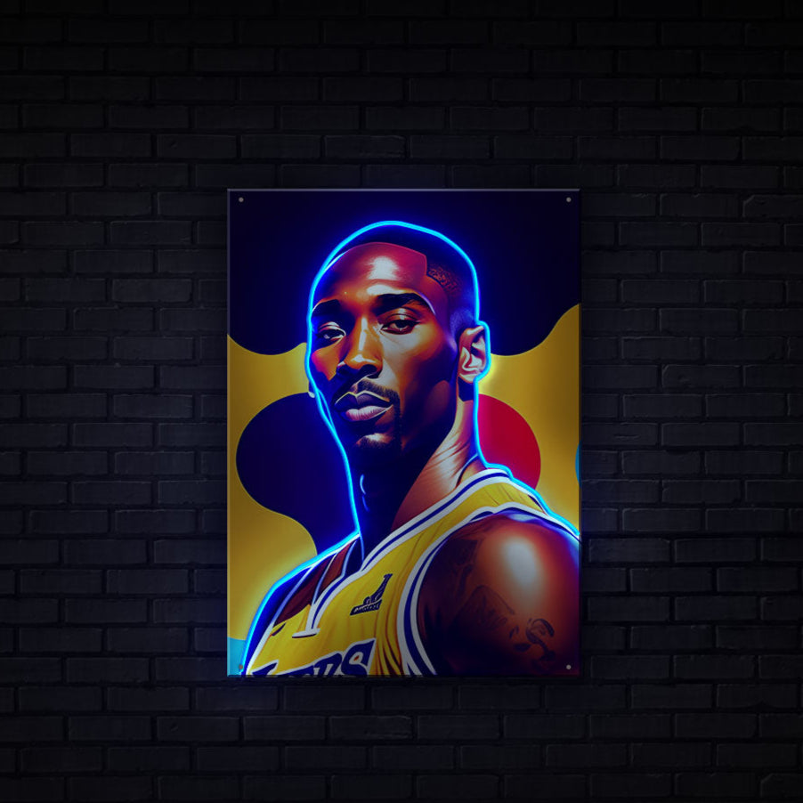 Kobe Neon Artwork