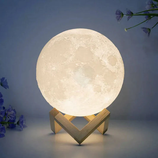 Lampara Luna 3D Led