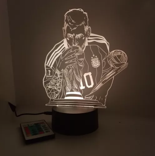 Lampara Neón Blanco Cálido Messi
