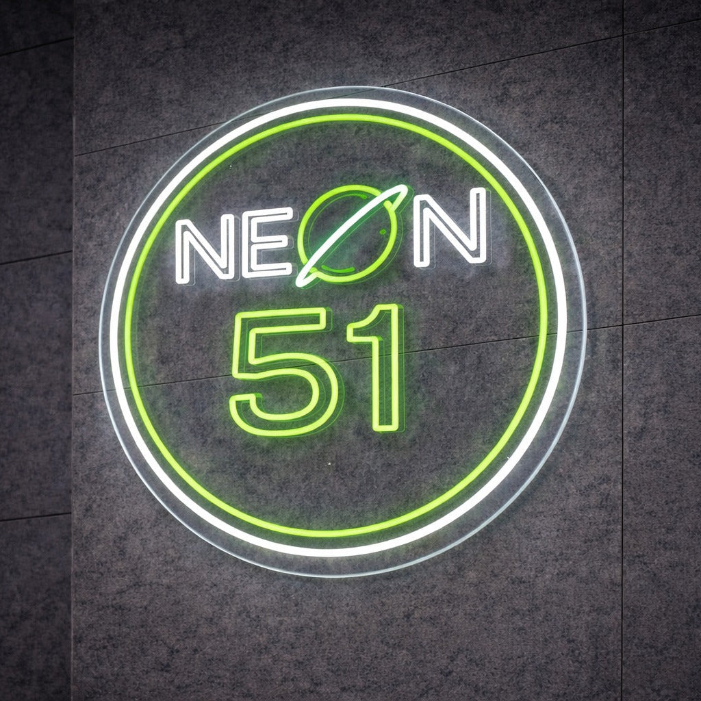 Logo Neon 51 en Neón LED