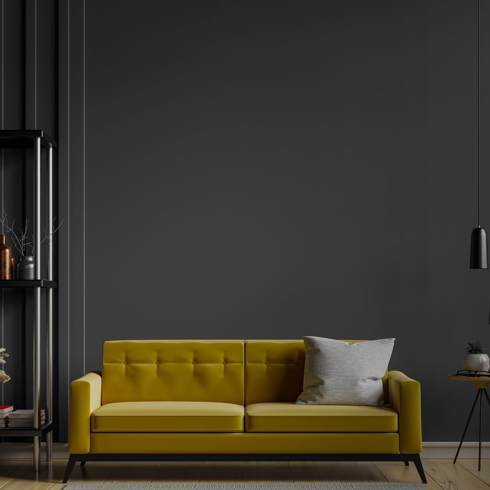 Ochre sofa background