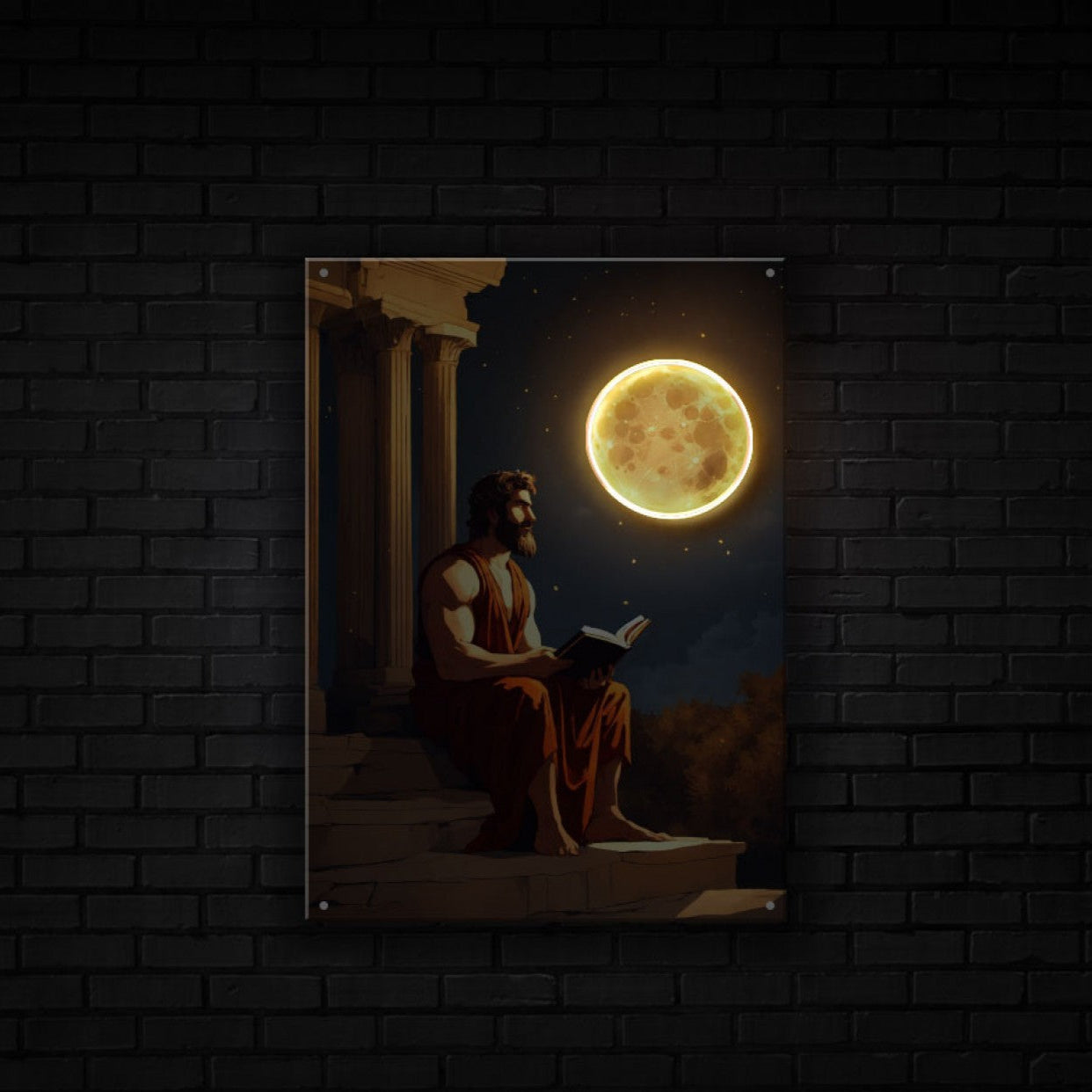 Philosopher Neon Artwork