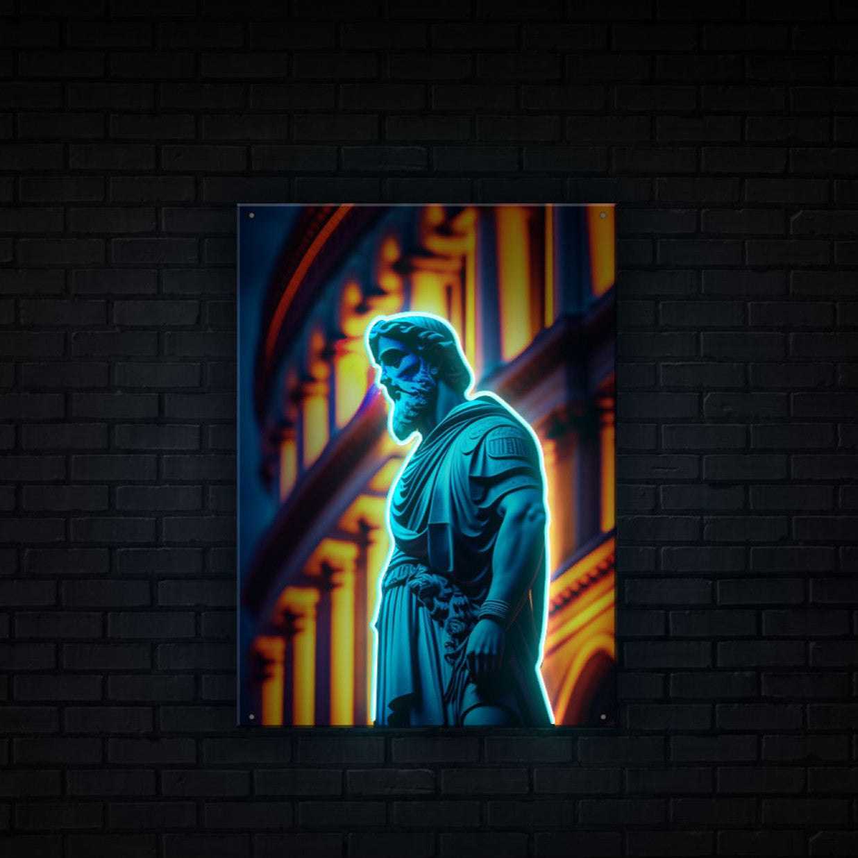 Roman Emperor Neon Artwork