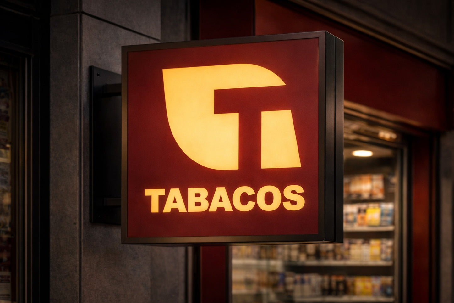 banderola estanco iluminada