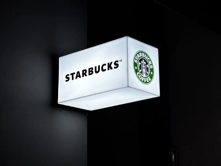 Caja de luz Starbucks lateral