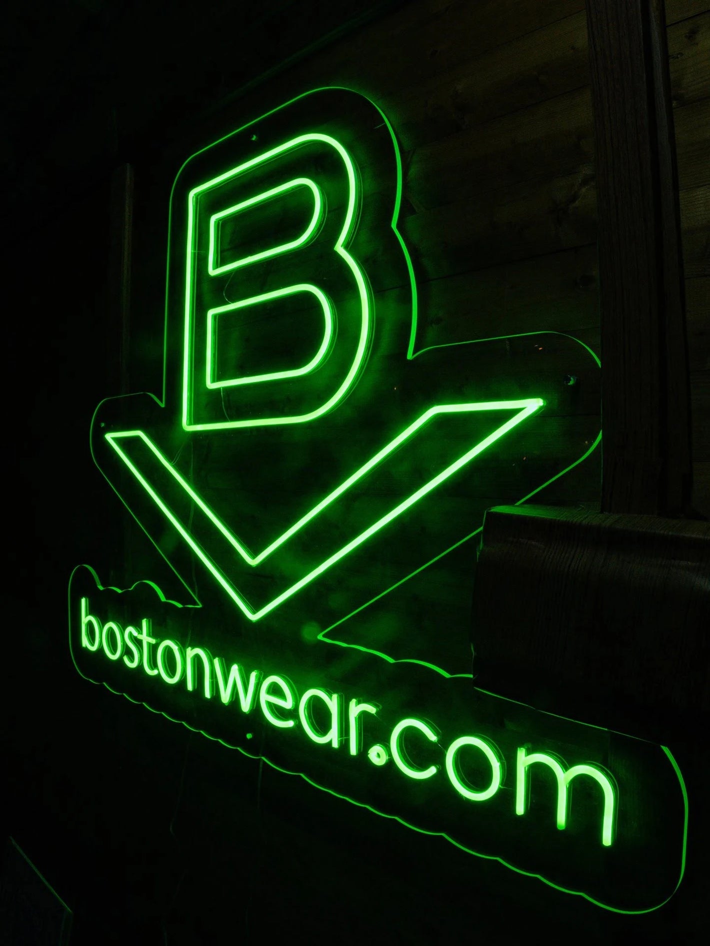 Luz Neón Personalizado Bostonwear.com Verde