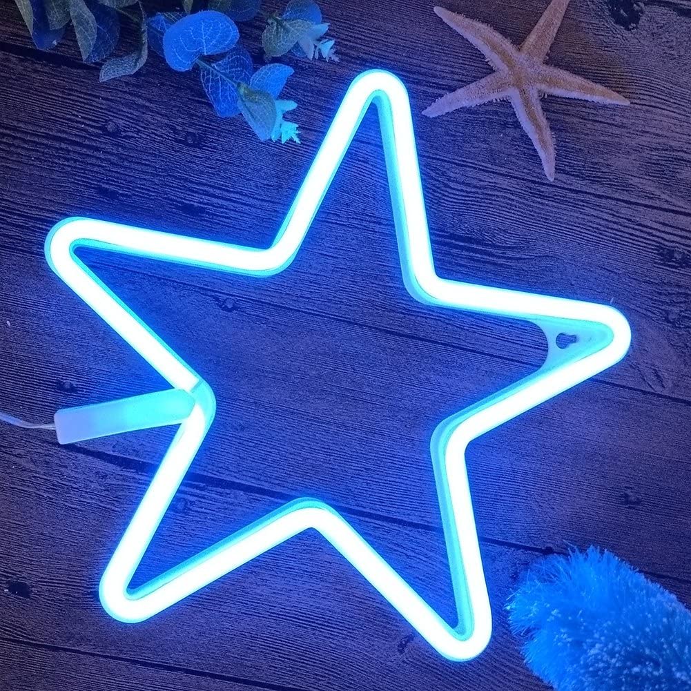Neón Azul Estrella